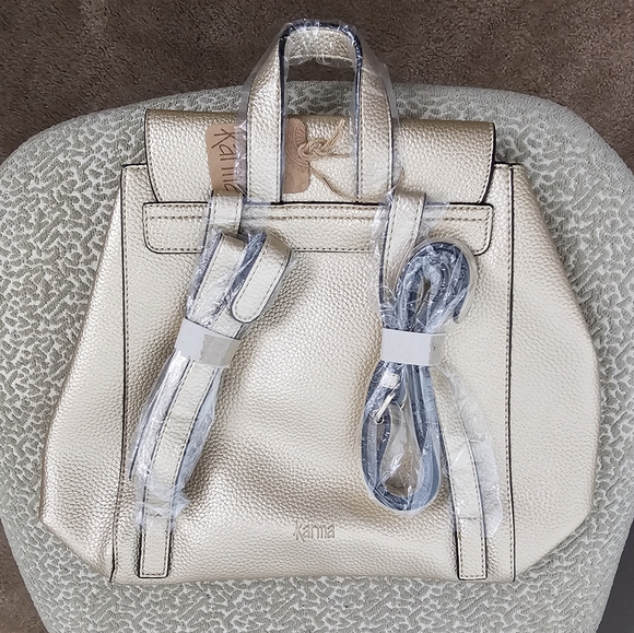 "Karma" Gold Backpack - Picture 3 of 4